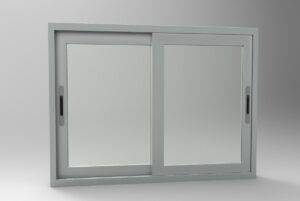 Detail kusen jendela UPVC geser yang kokoh dan tahan rayap.