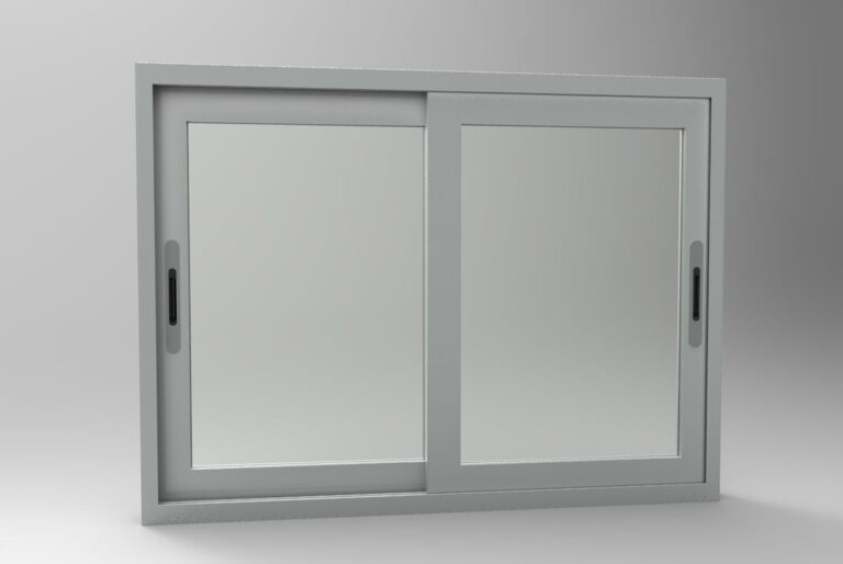 Detail kusen jendela UPVC geser yang kokoh dan tahan rayap.