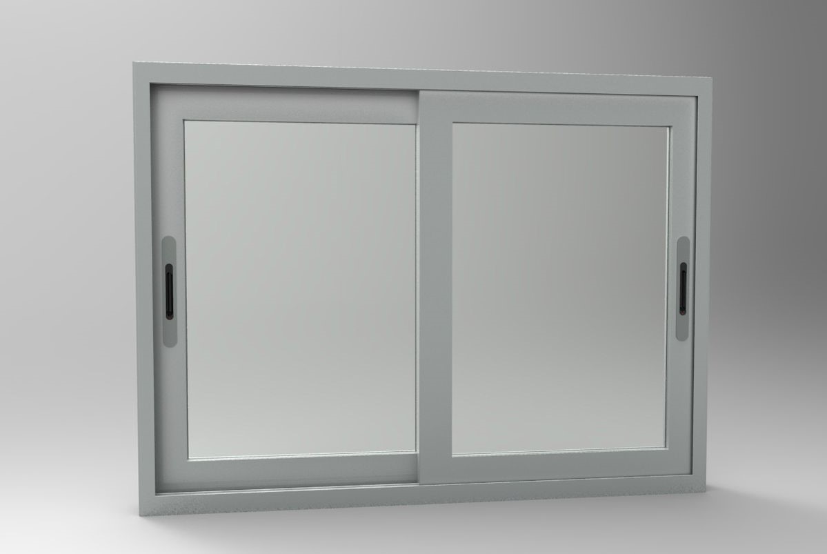 Detail kusen jendela UPVC geser yang kokoh dan tahan rayap.