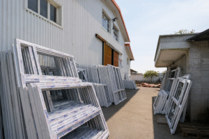 Model jendela sliding UPVC minimalis hasil pemasangan tim profesional di wilayah Jakarta Timur.