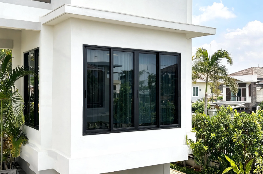 Pemasangan jendela UPVC Alexindo pada hunian modern di daerah Jakarta Selatan.