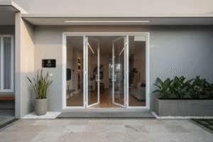 Desain Minimalis Pintu Lipat UPVC Pancoran Modern